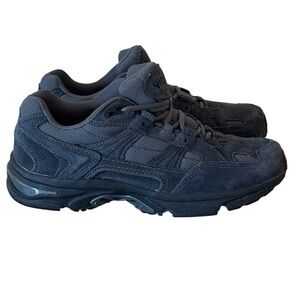 Vionic classic women’s suede walker tie up sneaker shoes size 9 bluish gray